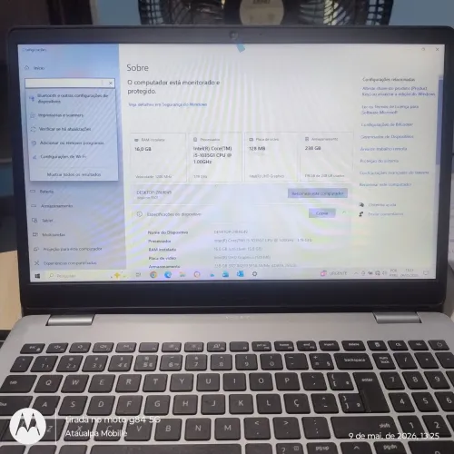 Notebook Dell i5 16 ram 