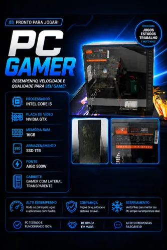 Pc gamer (sem monitor) preço negociável