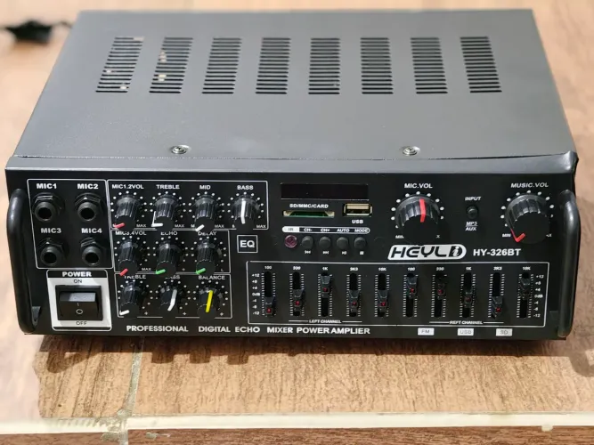 Amplificador bluetooth 1200w 220v