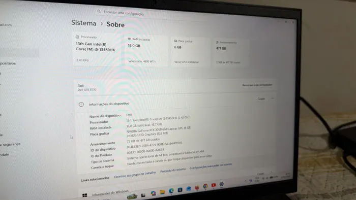 Dell G15 5530