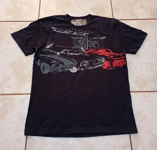 Camiseta masculina preta Colcci tamanho P