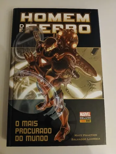 Homem de Ferro O Mais Procurado do Mundo - Marvel Deluxe Panini 492 pag