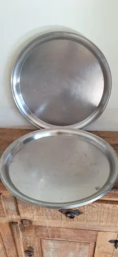 Bandeja garçom inox 45cm (kit c/4)