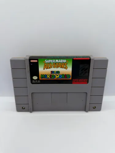 Cartucho Super Mario All-Stars + Super Mario World Original Playtronic Super Nintendo SNES