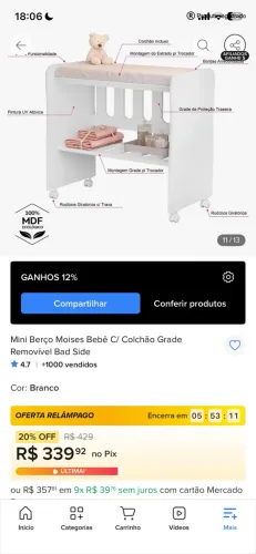 Berço infantil 
