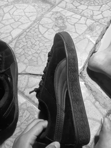 Tênis unissex SUEDE XL,preto número 43