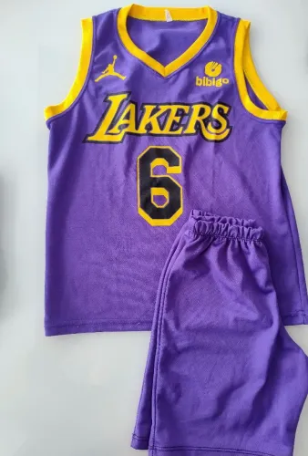 Uniforme basketball Lakers original Tam 5/8 anos