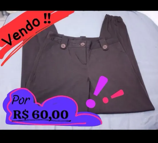 Calça Jogger Alfaiataria Marrom Chocolate - Tam 42 (pouquíssimo uso)