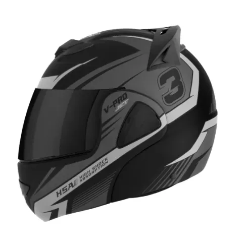 Capacete Escamoteável Pro Tork V-pro Jet 3 COR/CINZA TAMANHO/60