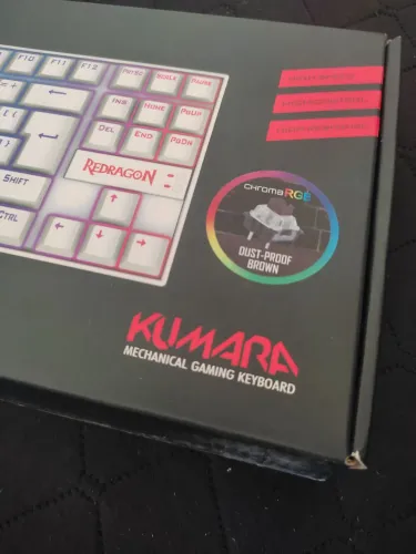 Teclado Mecânico, Redgragon branco, novo!
