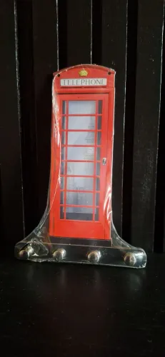 Porta chaves decorativo cabine telefônica 