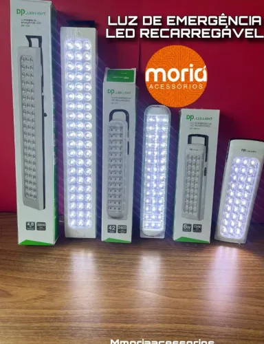 Luminária Emergência Led Bateria Recarregável 6w / 5w