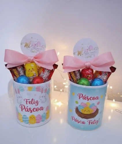Caneca com Chocolates de Páscoa ? 35$