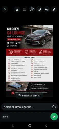 Citroen C4 Lounge Shine 1.6 Turbo Flex Aut. 2019