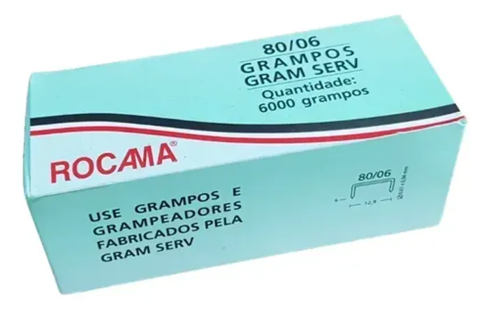 GRAMPO 06MM PNEUMATICO 80/06 - 6000 PCS ROCAMA