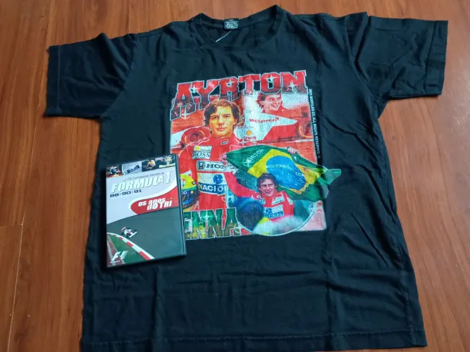 Dvd+ camiseta Senna usados na condição