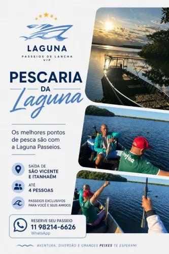 Pescaria completa para até 4 pescadores