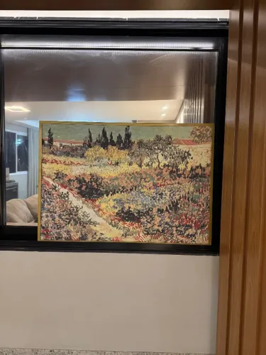 Quadro em pintura impressionista - Vang Gogh inspo