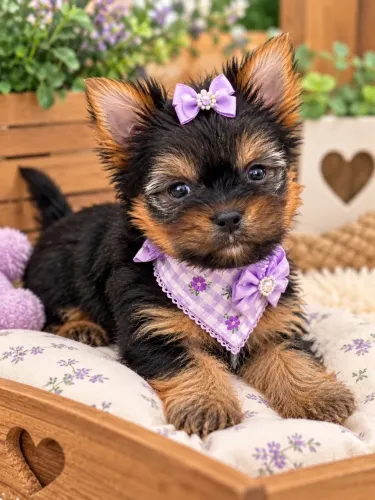 Princesinha filhote de yorkshire fêmea