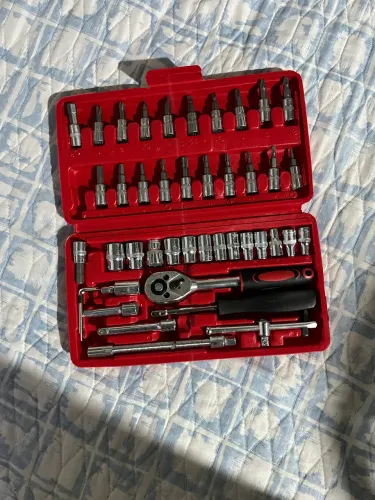 Kit Chave Catraca com Soquetes Indufer - Completo para Carro, Moto e Uso Geral