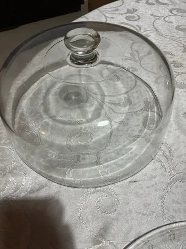 Porta bolo de vidro - 70,00