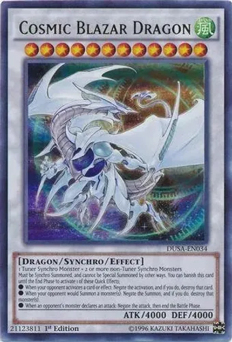 Yugioh!!! Cosmic Blazar Dragon DUSA-EN034 Ultra Rare