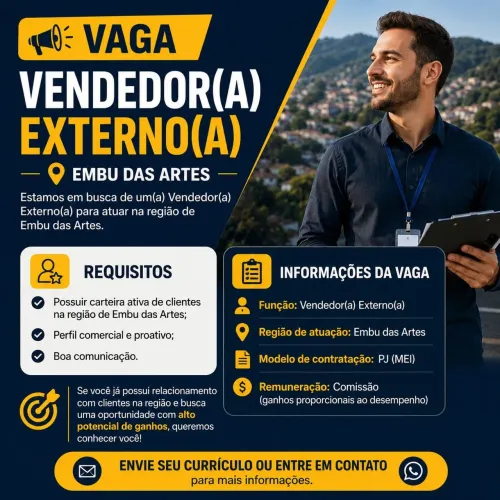 Vendedo Externo - Embu das Artes