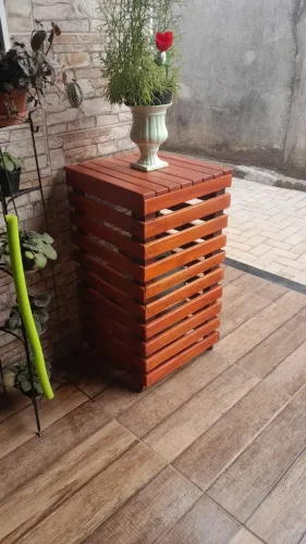 protetor de botijão de gás com suporte 