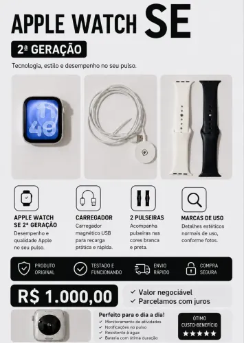 APPLE WATCH SE 2 GERAÇÃO