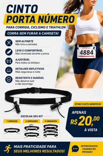 Cinto porta número de corrida 