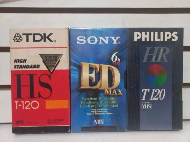 3 fitas vhs lacradas