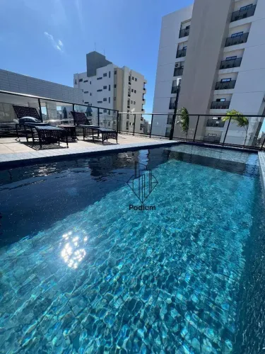 Flats Studio com varanda/sacada gourmet a 450m da praia de Intermares - FL0280