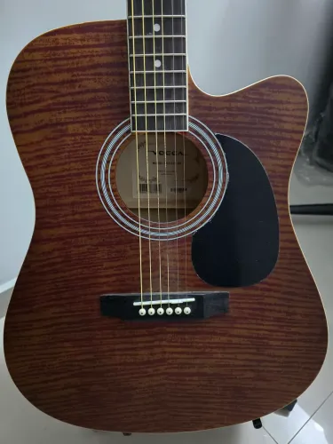 Violão Elétrico Folk Vogga VCK370 MF Aço (Seminovo)