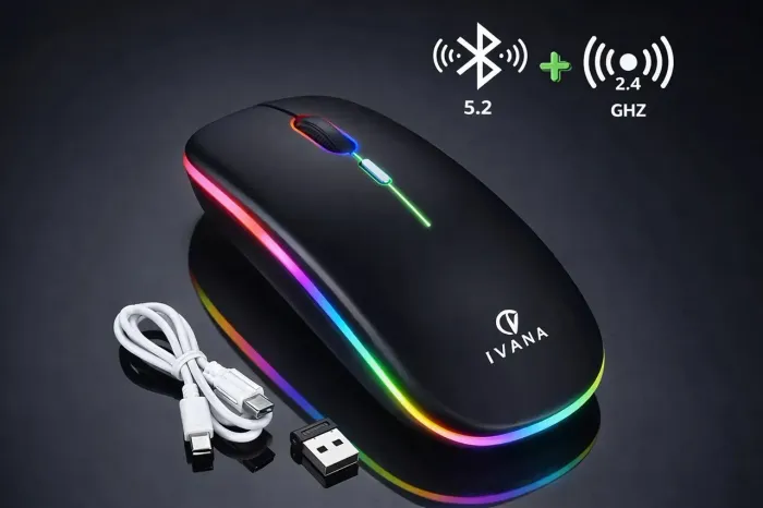 Mouse Sem Fio Recarregável - 4 Dias de Bateria 
