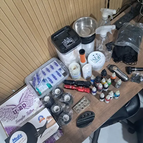 kit estudio completo tattoo tatuagem