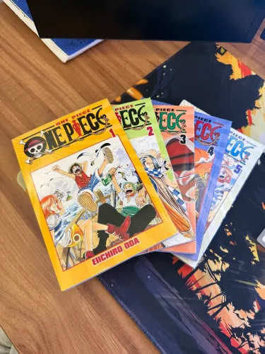 Manga One Piece Volume 1 ao 5 em Português