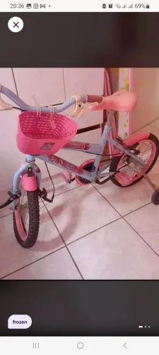 Bicicleta da frozen