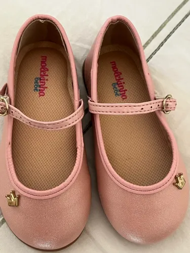 Sapato boneca rosa 22