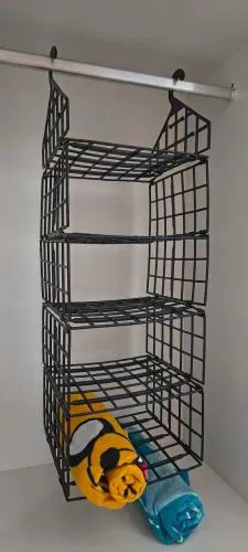 Organizador Suspenso Dobrável De 5 Níveis - Preto