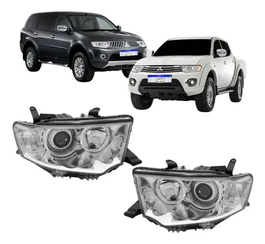 Farol Pajero Dakar L200 Triton Hpe 2009 A 2017 Novo