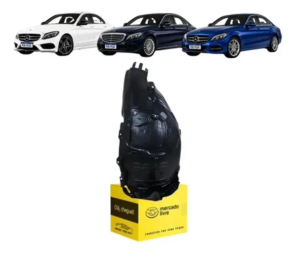 Parabarro Mercedes C180 C200 C250 C300 2015 A 2021 Esquerdo