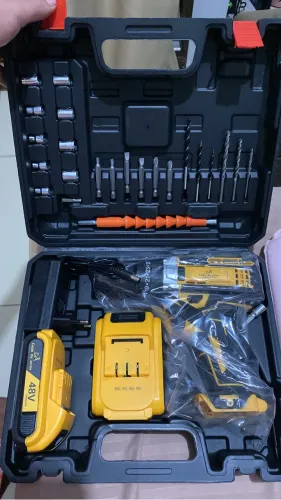 Parafusadeira e Furadeira 48V + 2 Baterias | Kit Completo