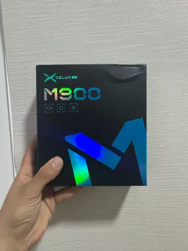 Mouse Gamer Delux M900 Pro, Preto, sem fio, Dock de carregamento