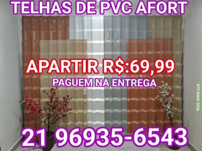 Telhas de PVC em promoção apartir R$:69,99 pagamento ao motorista na entrega 