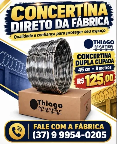 Cerca Concertina Dupla Clipada 45cm 8m