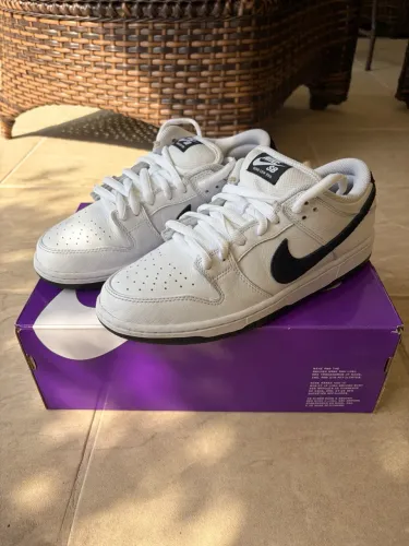 Nike SB Dunk Low Pro Panda White Black - 41 BR - Com Caixa