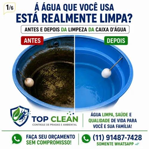 Limpeza de caixa d'água
