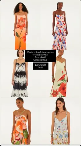 11 Vestidos da FARM Novos
