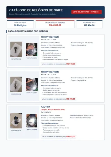 09 Relógios de Grife Originais - lote Exclusivo.