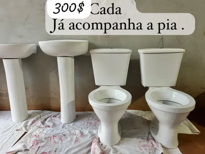 Kit vasos com Pia 